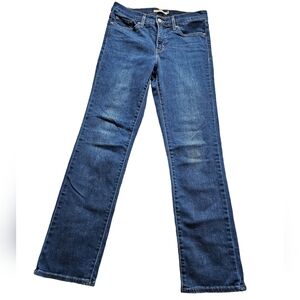 Levi's Women's 314 Shaping Straight Leg Denim Jeans Medium Wash